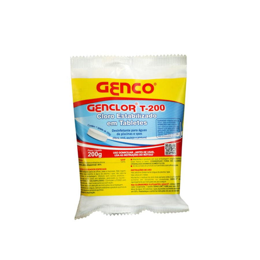 Genclor T-200 Tablete Cloro Estabilizado 200g