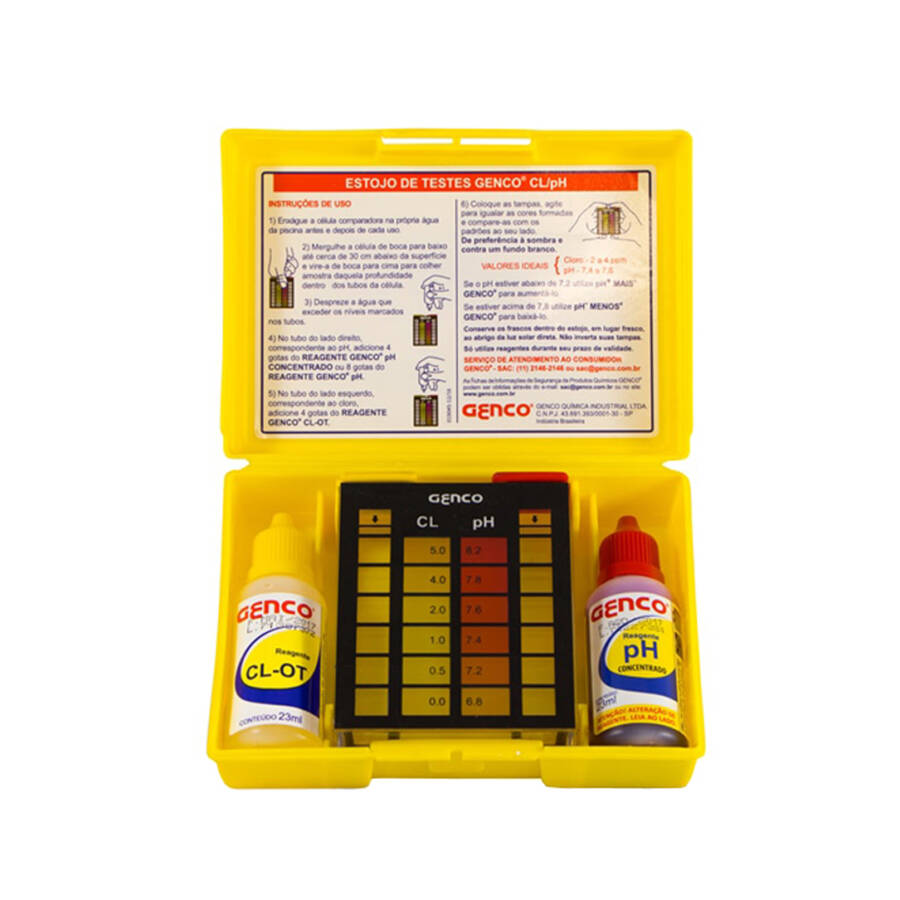ESTOJO DE TESTES GENCO® - CL/PH
