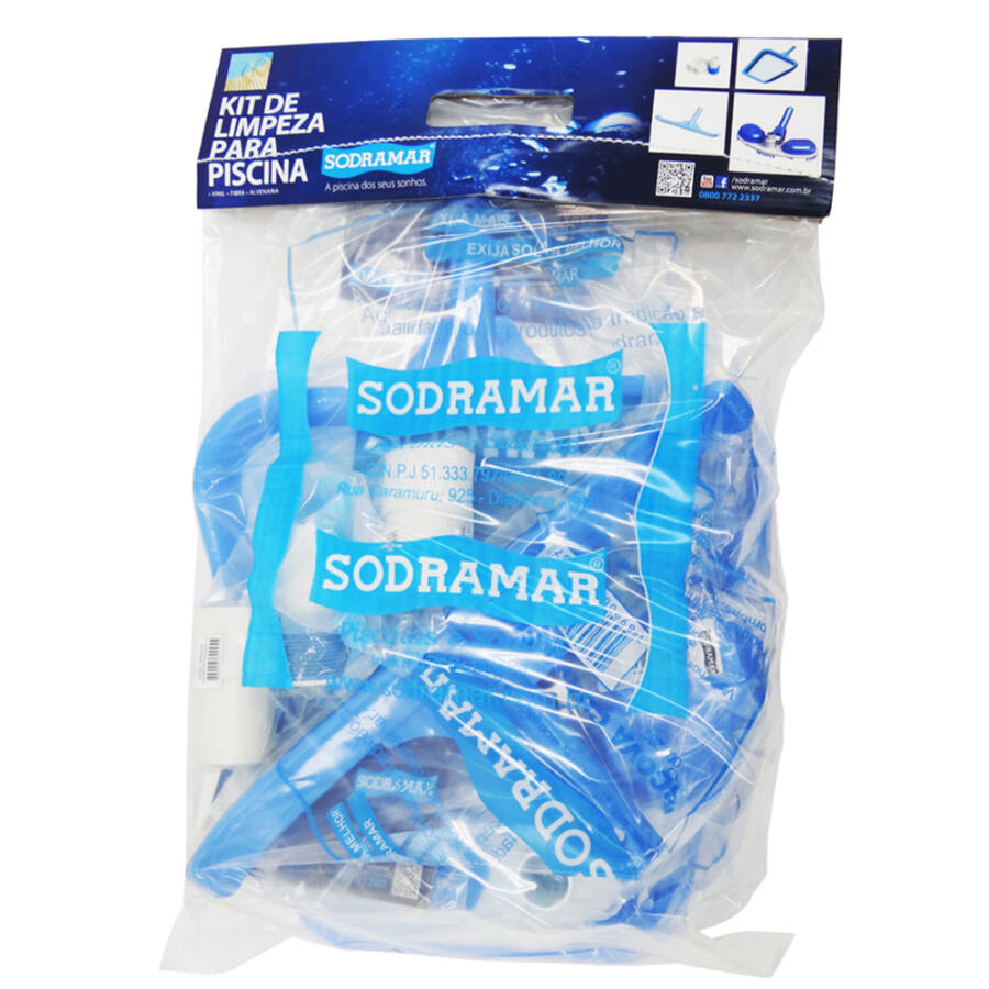 Kit Limpeza Slim para Piscina Sodramar