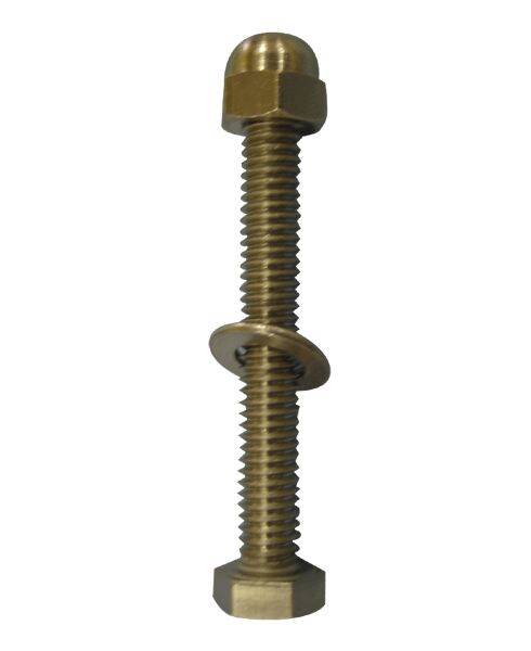 Kit 2 Parafusos para Fixação Degrau Escada 1 1/2" Plástico / Inox